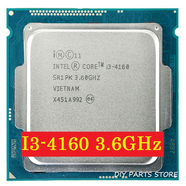 CPU Intel Core i3 4160 (3.60GHz, 3M, 2 Cores 4 Threads) TRAY chưa gồm Fan